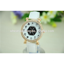 Personnalisé personnalisé strass plain concepts valentine quartz white color watches